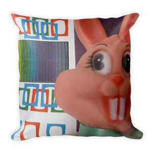Vintage Toy Bunny x2 Double Sided Throw Pillow!