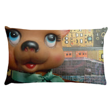Vintage Toy Bear and Mouse Double Sided Throw Pillow!