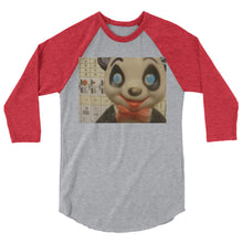 Panda #2 3/4 sleeve raglan shirt